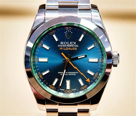 rolex milgauss usato blu|rolex milgauss blue for sale.